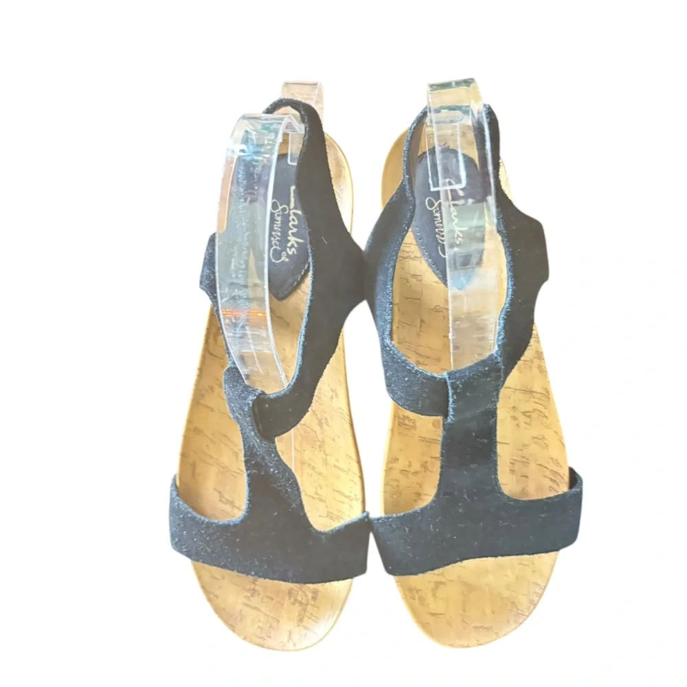 Clark’s Somerset’s Black Sandal 8M - Picture 6 of 12